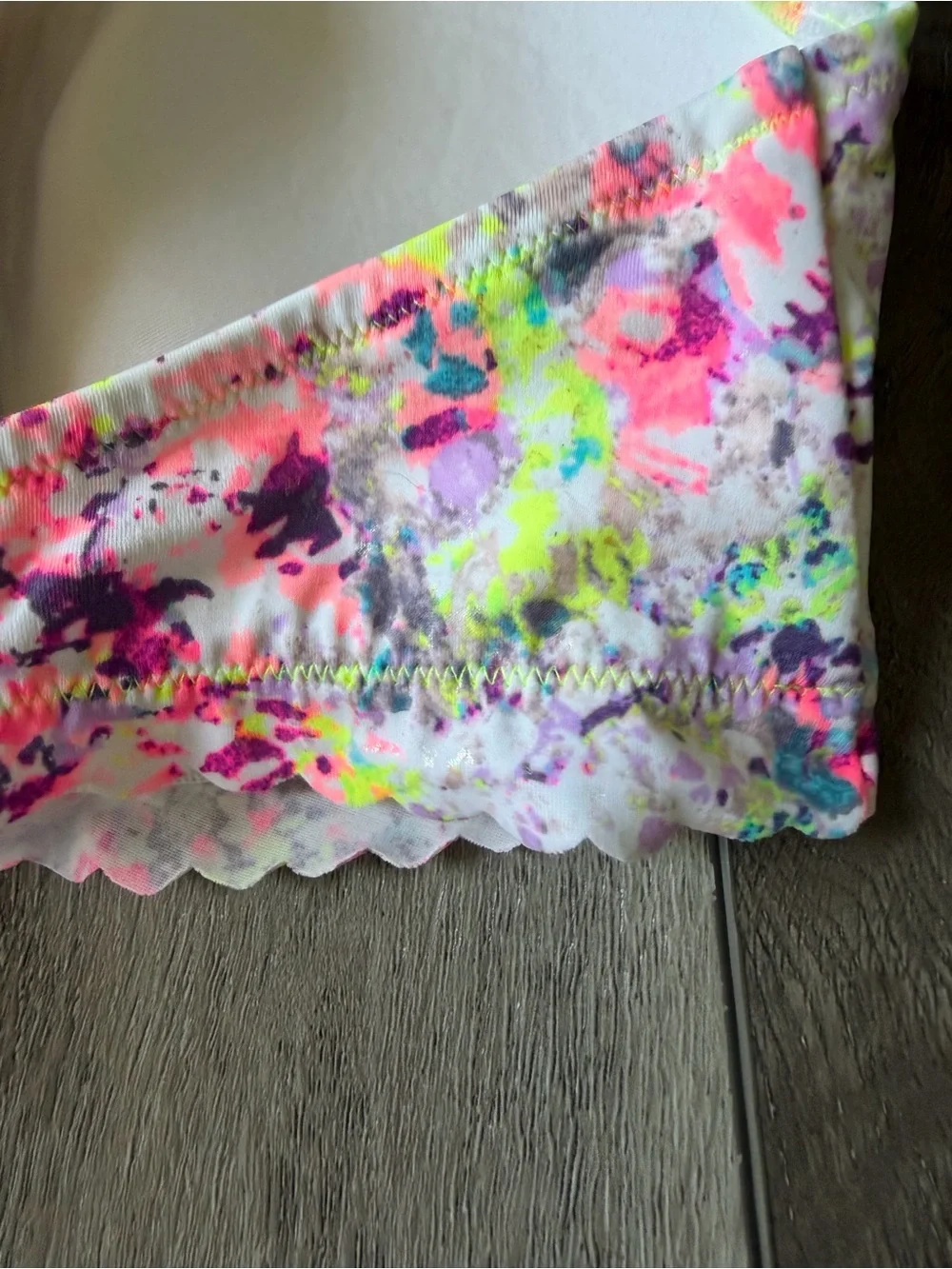 Victoria's Secret Neon Splatter Two-Piece Bikini-Vacation/ Beach Ready! 36D/M